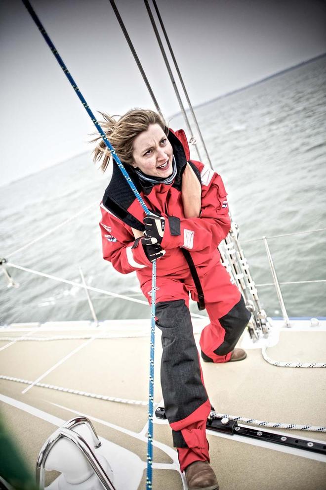 2013-14 Clipper Round the World Yacht Race - Skipper Vicky Ellis © Simon John Owen